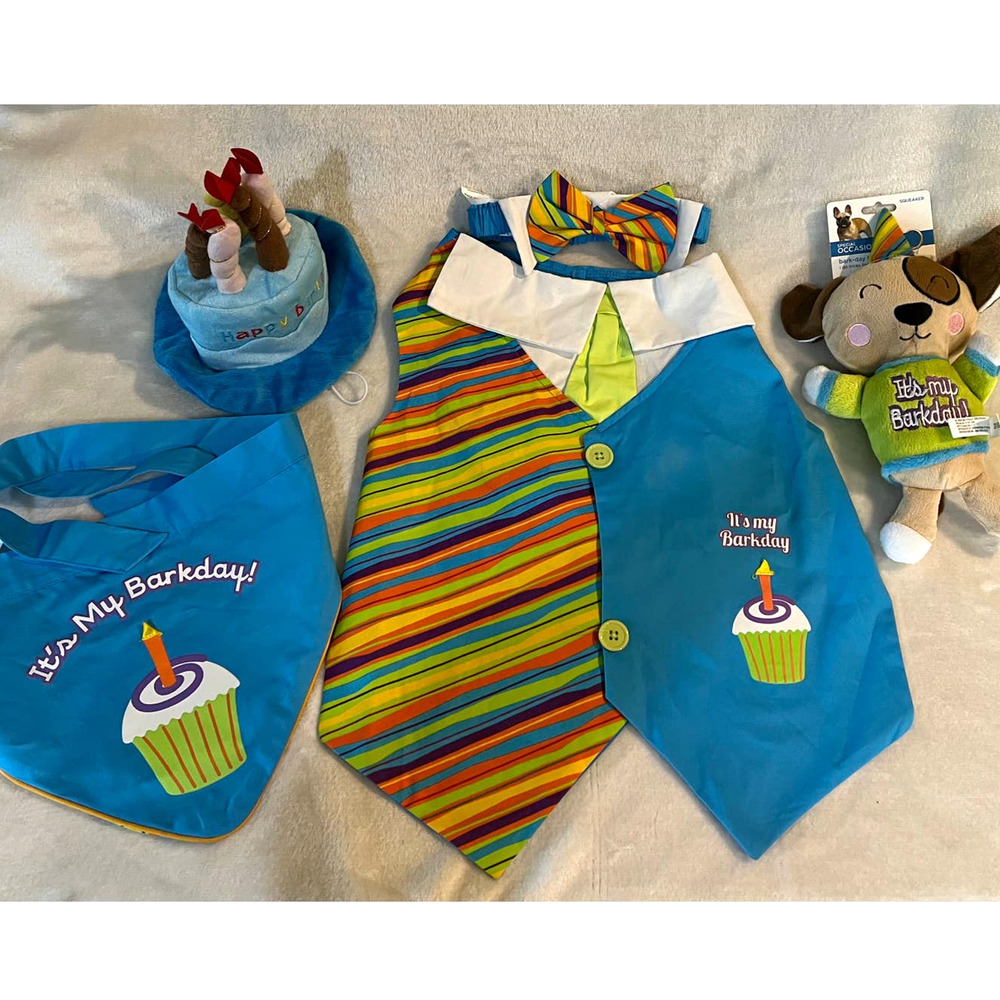 "Its My Barkday" Dog Birthday Bundle SZ large 5 Pieces